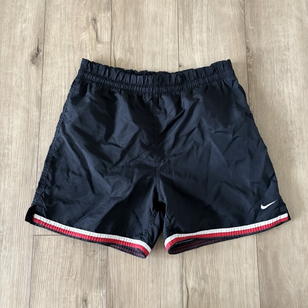 Vintage 90's Nike Athletic Shorts Black/Red/White Sportswear Men's Medium M